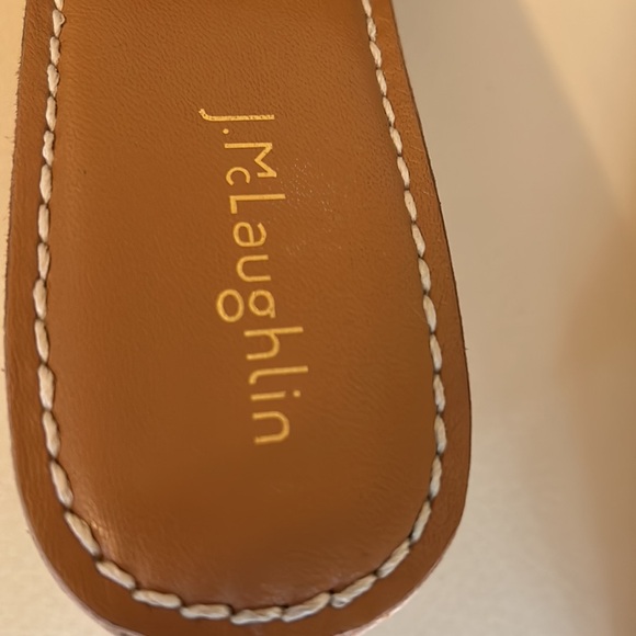 J. McLaughlin Brown Wedge Sandals, Size 6.5 - Picture 8 of 9